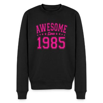 Génial depuis 1985 Anniversaire 1985 Millésime 1985 - Pull Premium bio Homme - noir - Devant - Nico (187cm)