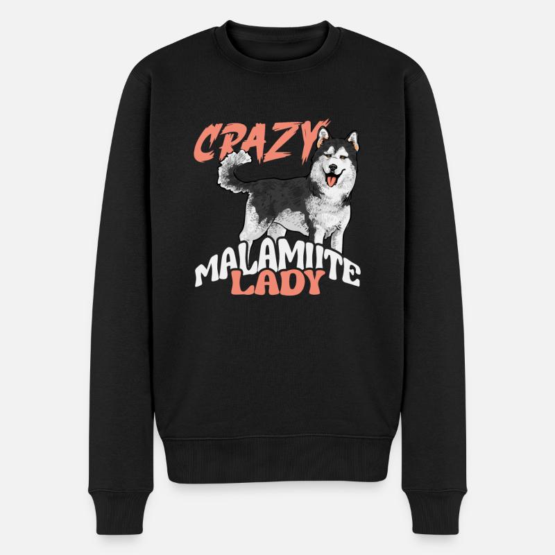 Chien Malamute d’Alaska - Pull Premium bio Homme - noir