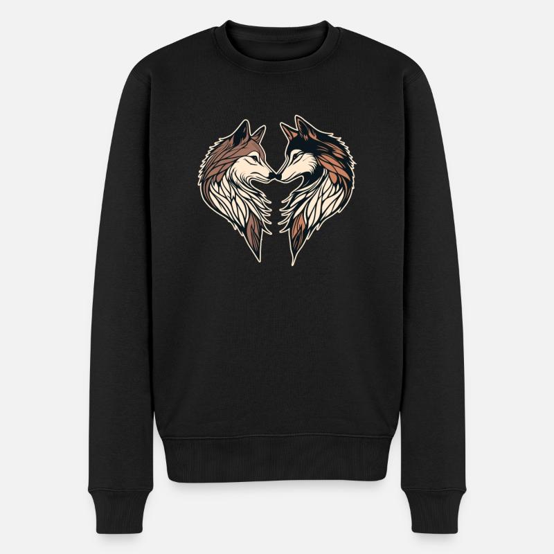 Cœur de loup - Pull Premium bio Homme - noir