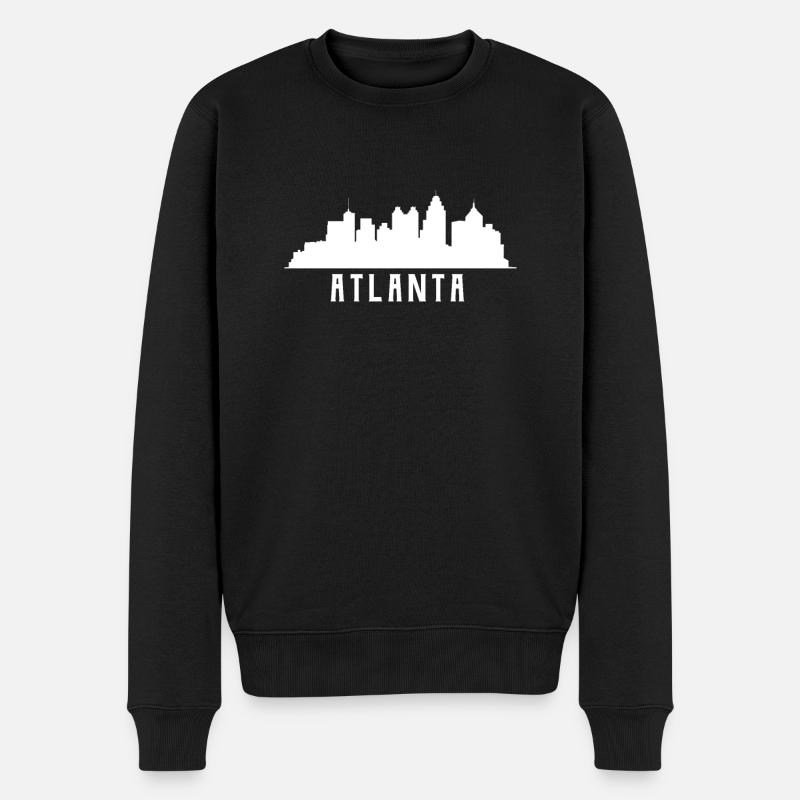 Atlanta Skyline - Pull Premium bio Homme - noir