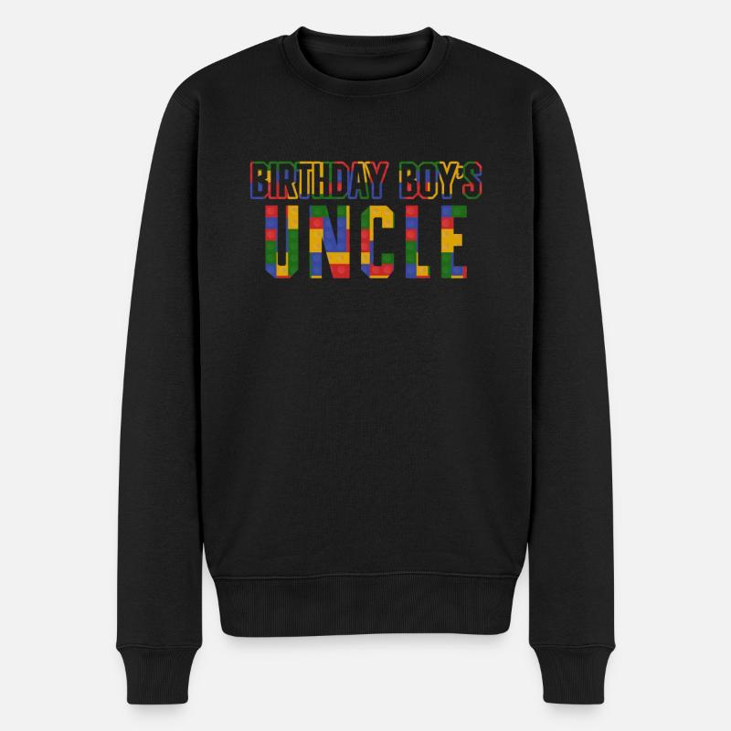 Oncle du garçon d’anniversaire Bauklötze - Pull Premium bio Homme - noir