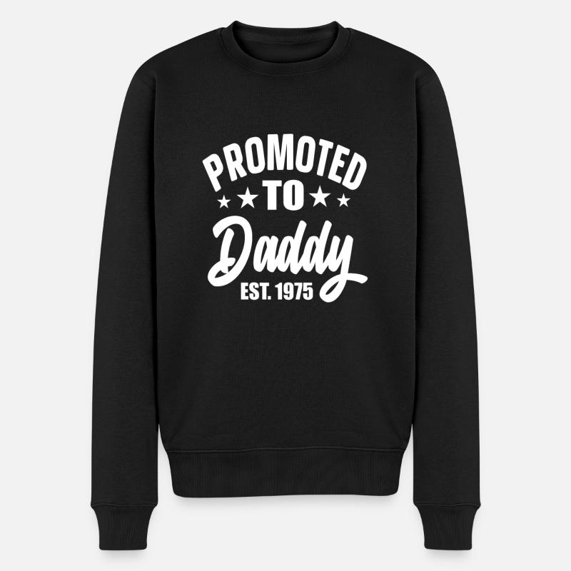 Promu Papa Est 1975 - Pull Premium bio Homme - noir