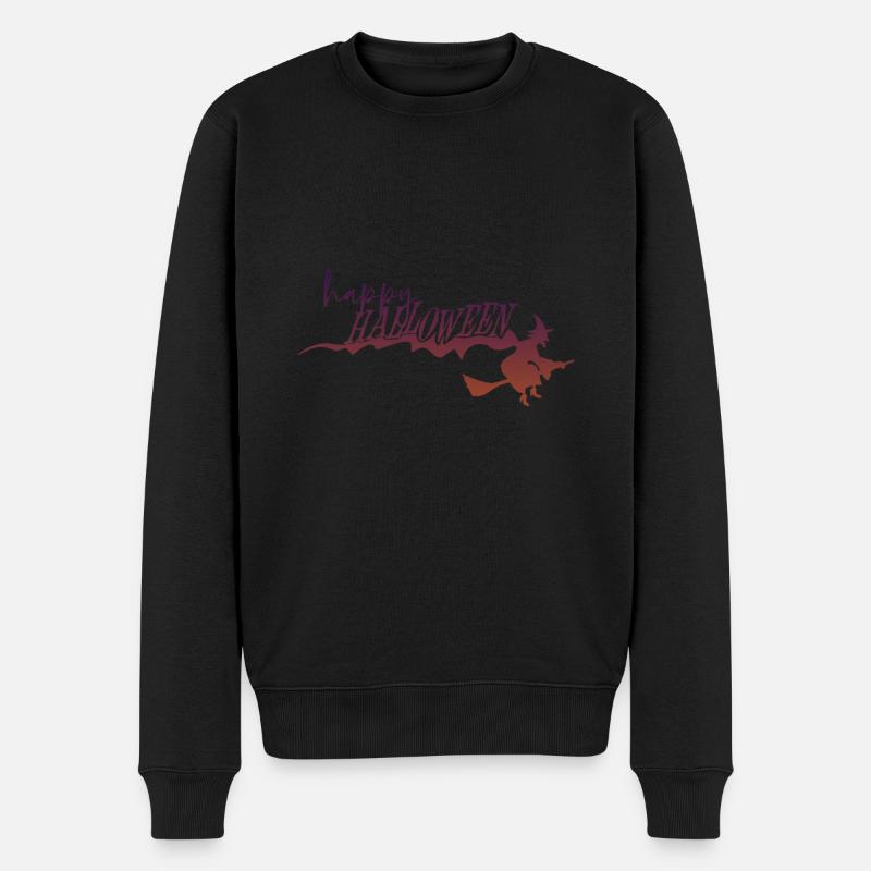 Halloween horreur effrayant dicton - Pull Premium bio Homme - noir