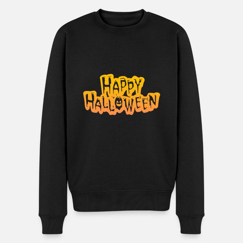 Halloween horreur effrayant dicton - Pull Premium bio Homme - noir