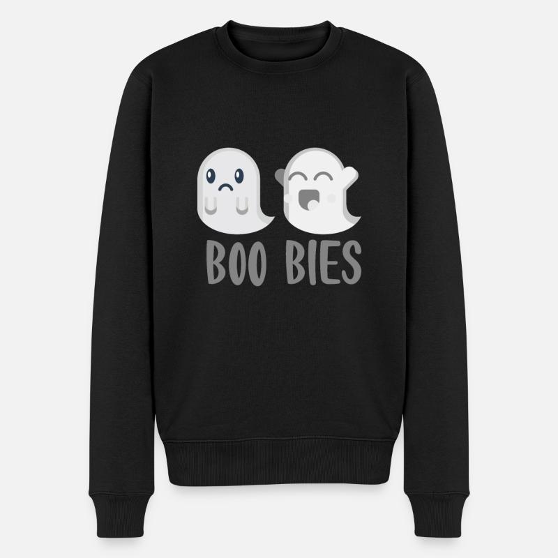 Halloween horreur effrayant dicton - Pull Premium bio Homme - noir