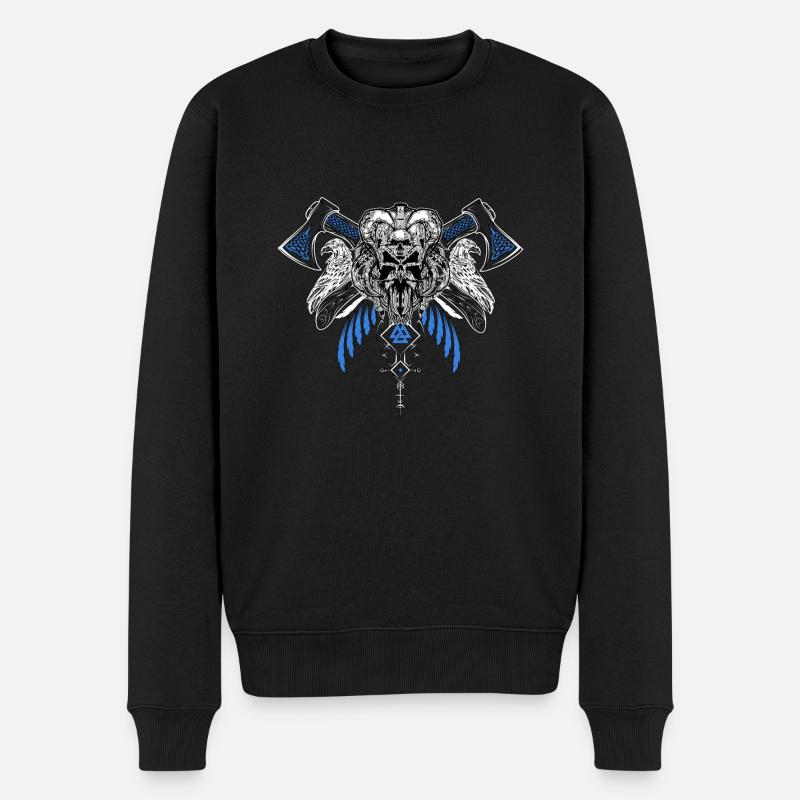 Celtic Vikinger Vegvisir compas Vikings - Pull Premium bio Homme - noir