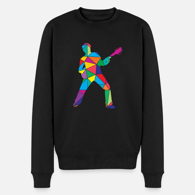 Guitare Polygon Guitaristes - Pull Premium bio Homme - noir