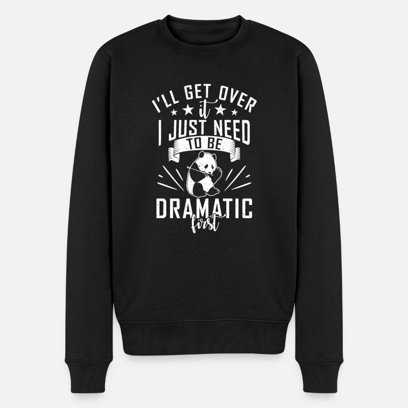 Panda Cadeaux Panda Lover - Pull Premium bio Homme - noir