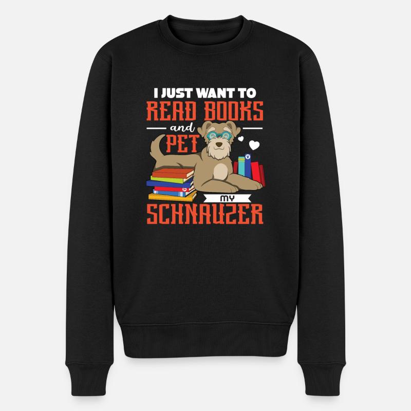 Zwergschnauzer - Männer Premium Bio Pullover - Schwarz