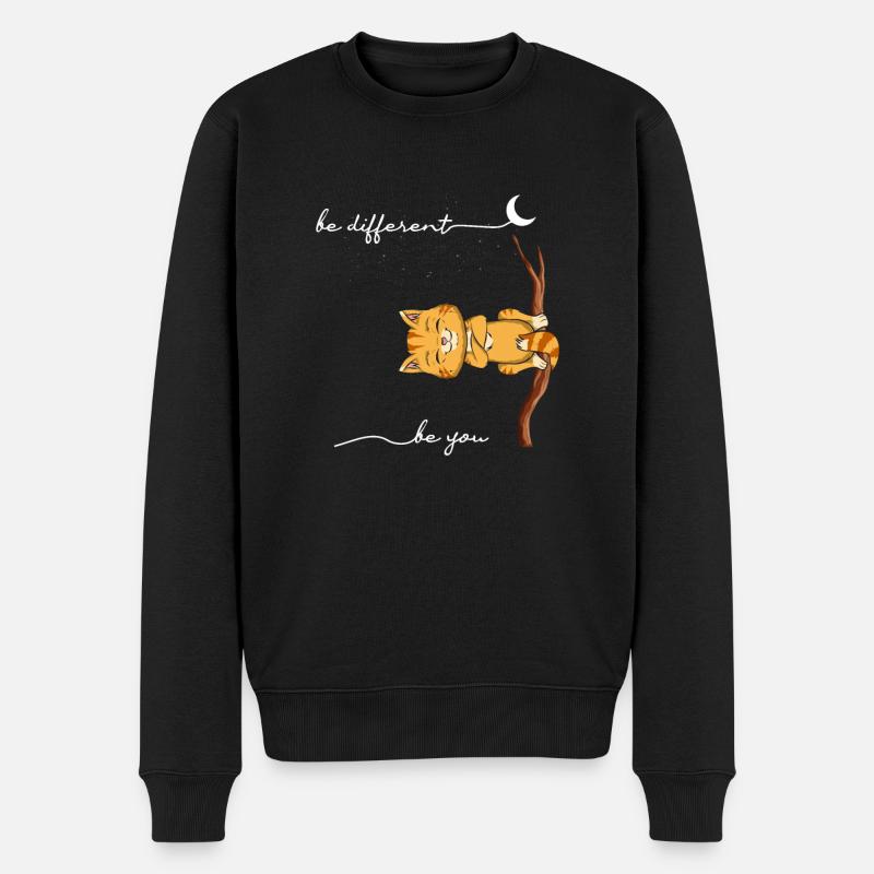 Être un chat différent - Pull Premium bio Homme - noir