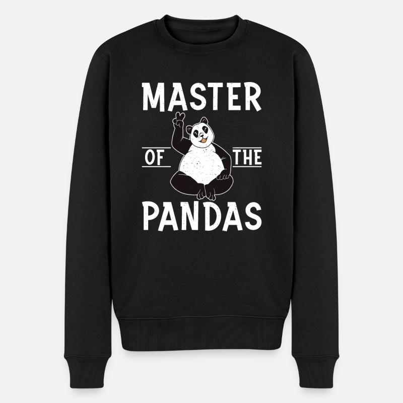 Panda Cadeaux Panda Lover - Pull Premium bio Homme - noir