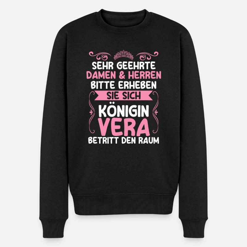 Vera - Männer Premium Bio Pullover - Schwarz