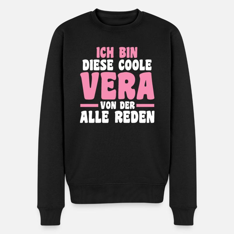 Vera - Männer Premium Bio Pullover - Schwarz