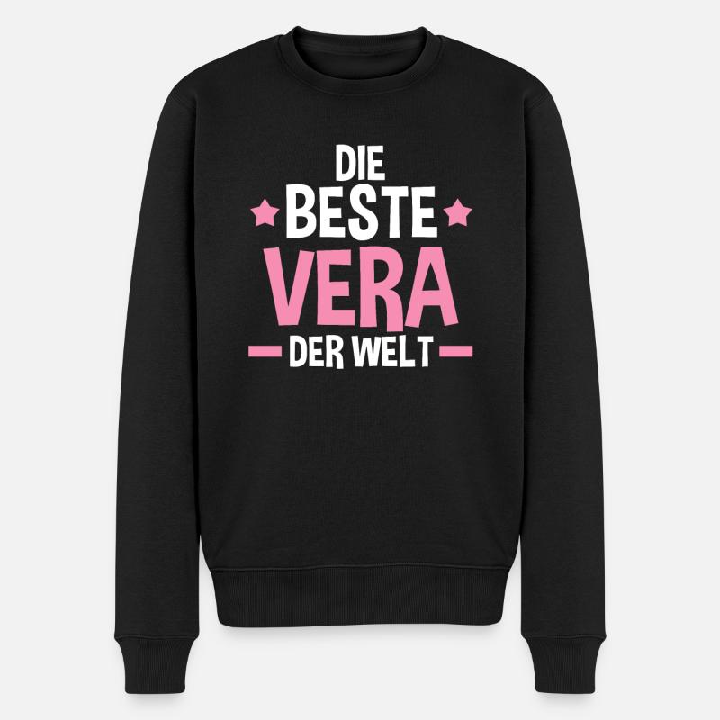 Vera - Männer Premium Bio Pullover - Schwarz