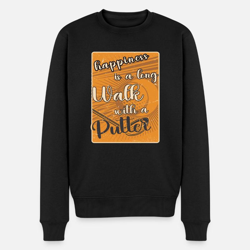 Golf Geschenk Witz Golfspieler Golfer - Männer Premium Bio Pullover - Schwarz