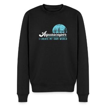 Fantastic aquascaping hobbyist world for - Men's Premium Organic Jumper - black - Front - Nico (187cm)
