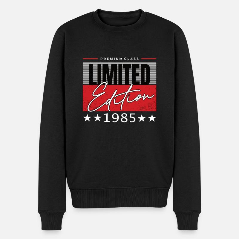 Édition limitée 1985 - Pull Premium bio Homme - noir