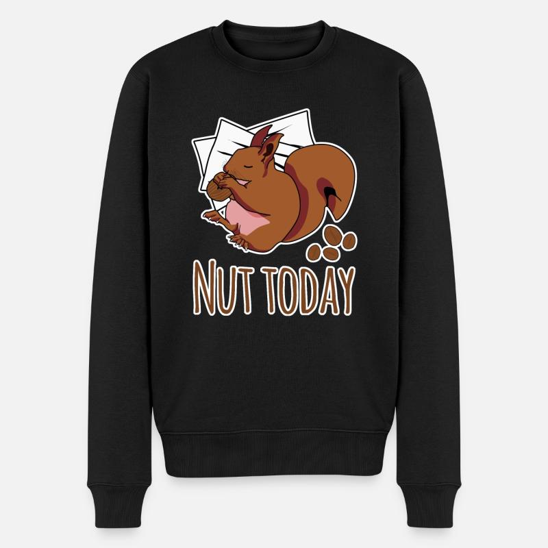 Eichhörnchen Nut Today - Männer Premium Bio Pullover - Schwarz