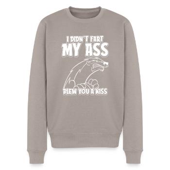 Honey Badger Ratel - Pull Premium bio Homme - taupe - Devant - Nico (187cm)