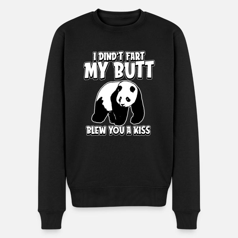 Panda panda géant - Pull Premium bio Homme - noir