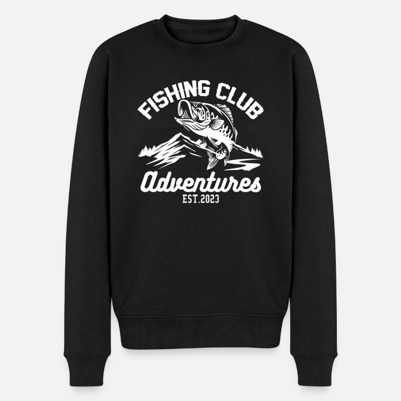 Angelclub - Männer Premium Bio Pullover - Schwarz