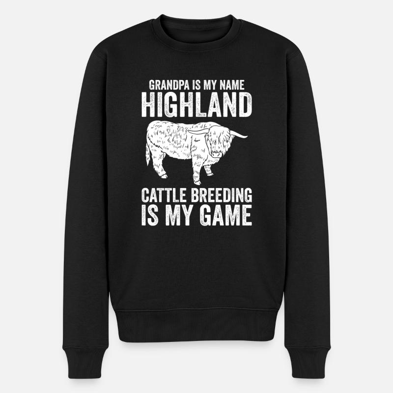 Highland Cattle Cow Highland Cattle - Pull Premium bio Homme - noir