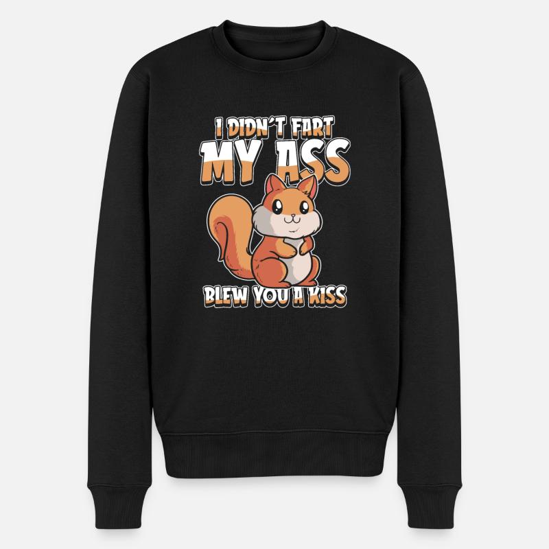 Écureuil - Pull Premium bio Homme - noir