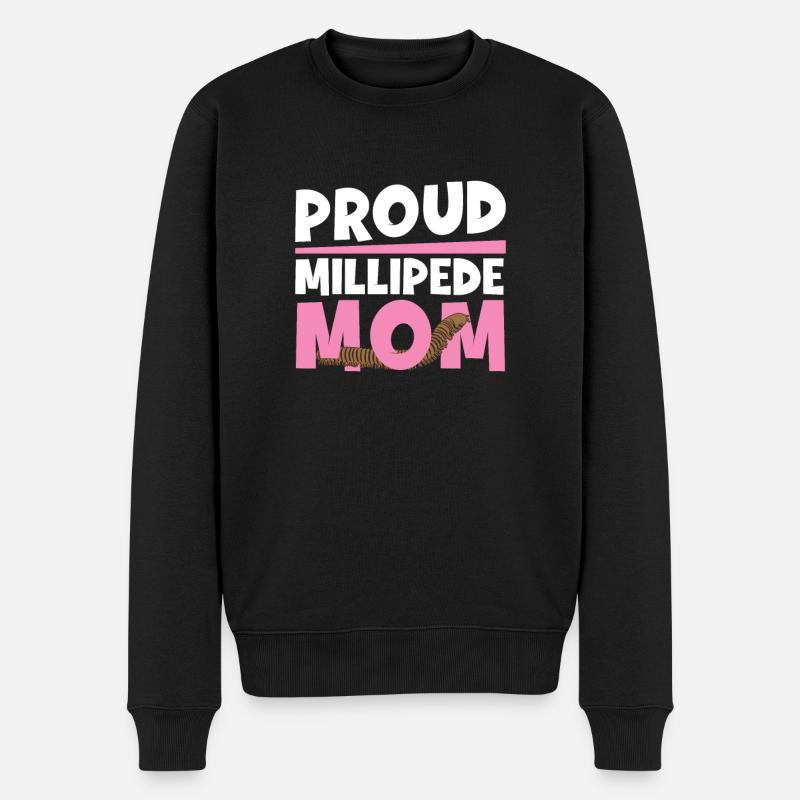 Fantastique mère mille-pattes pour un - Pull Premium bio Homme - noir
