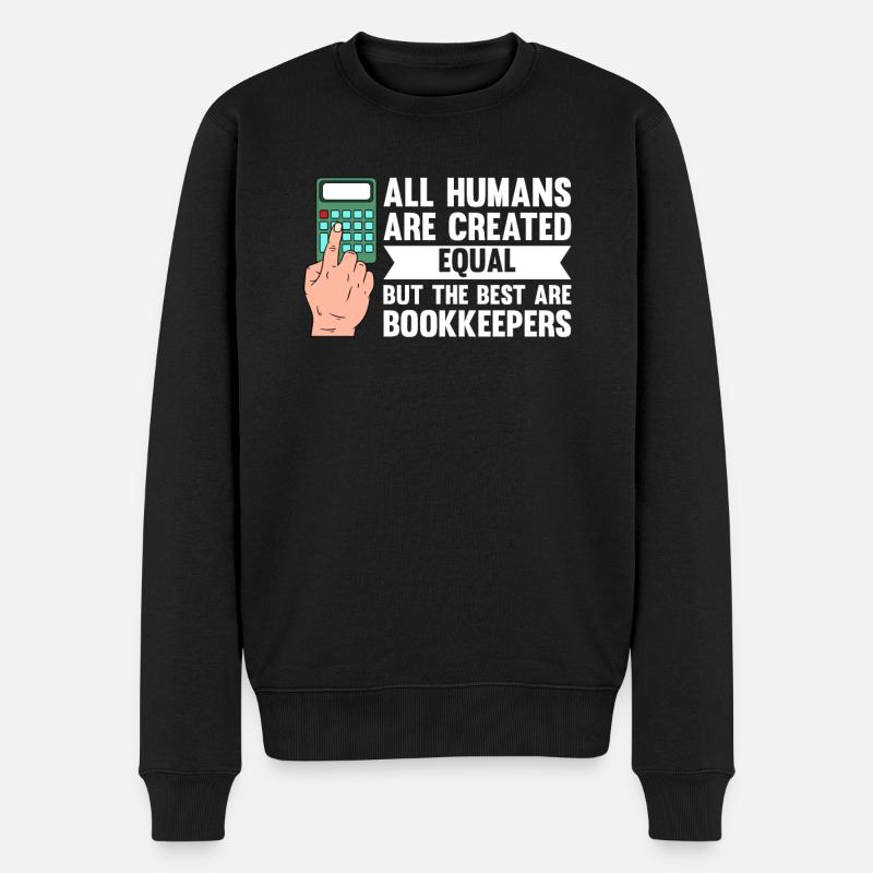 Bookkeeping Buchhalter Bookkeeper - Männer Premium Bio Pullover - Schwarz