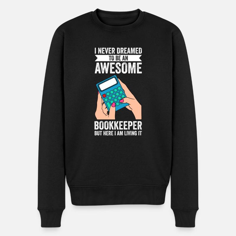 Bookkeeping Buchhalter Bookkeeper - Männer Premium Bio Pullover - Schwarz