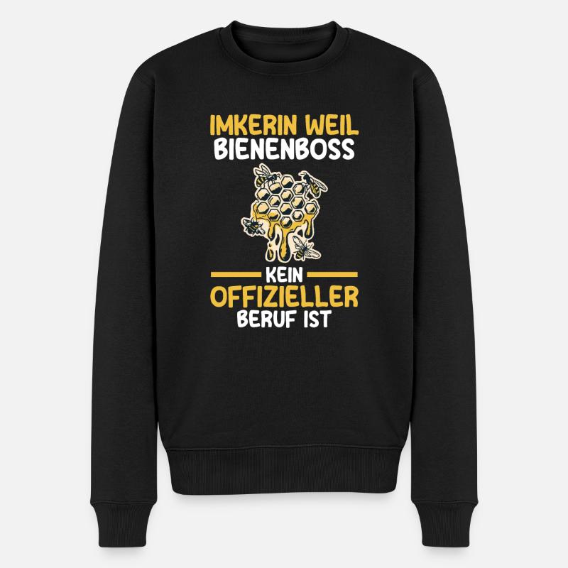 Imkerin Bienen Biene Geschenk - Männer Premium Bio Pullover - Schwarz