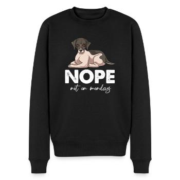 Whippet - Men's Premium Organic Jumper - black - Front - Nico (187cm)