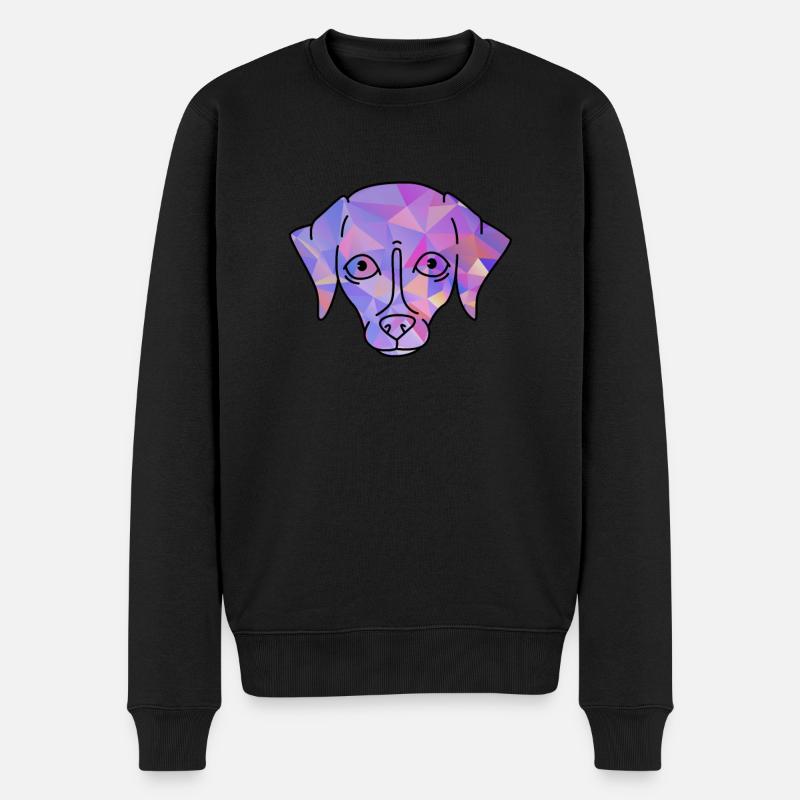 Whippet - Männer Premium Bio Pullover - Schwarz