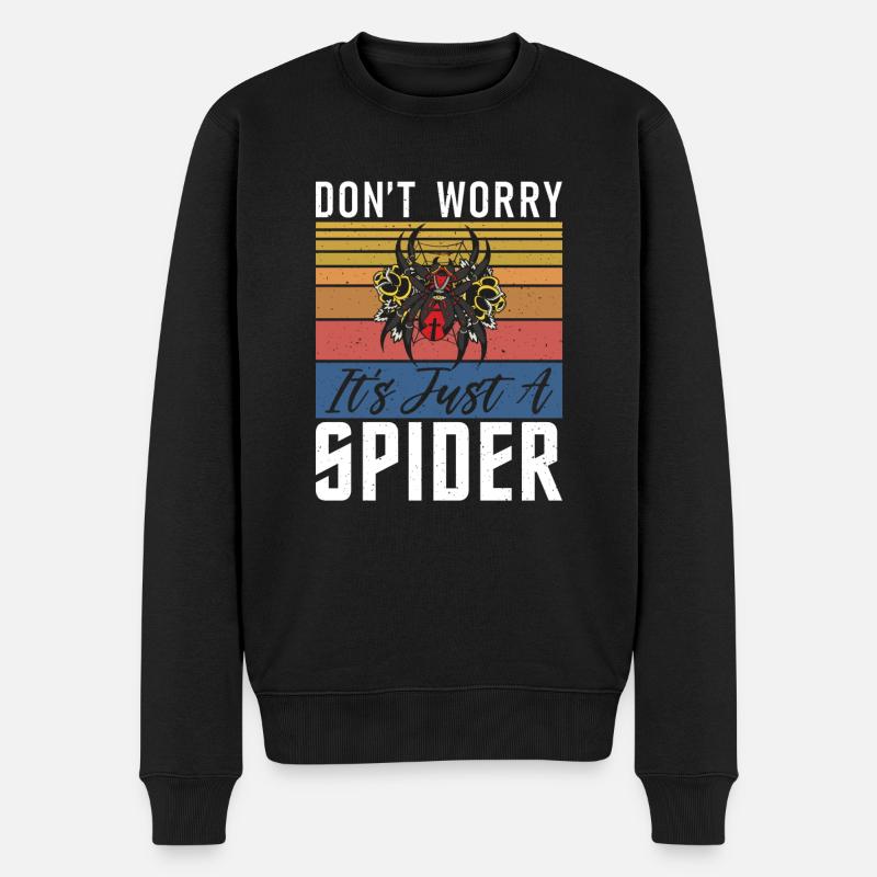 Spider Lover Geschenke - Männer Premium Bio Pullover - Schwarz