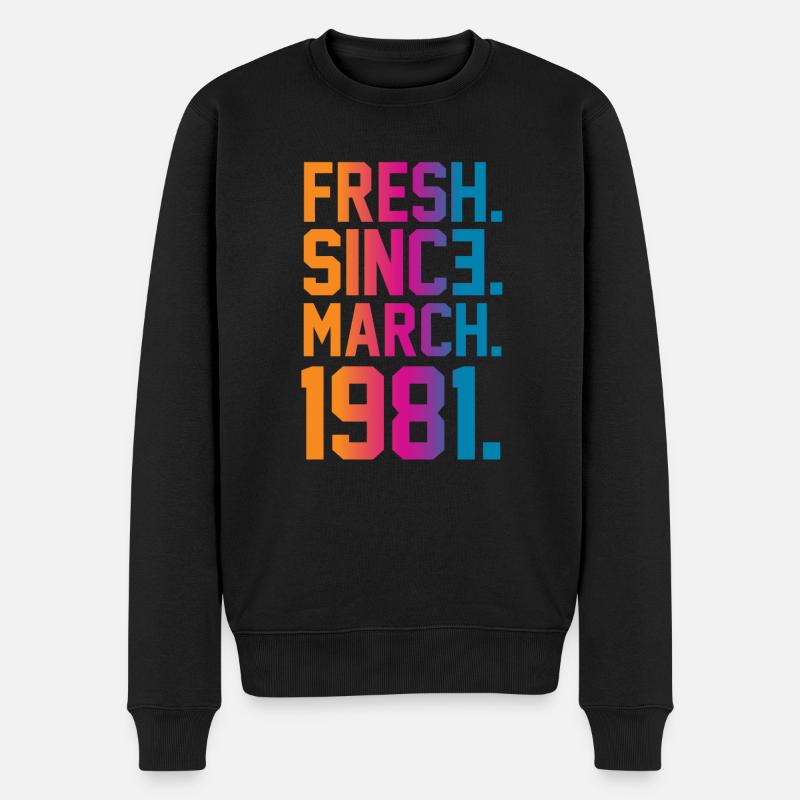 Millésime 1981 - Pull Premium bio Homme - noir