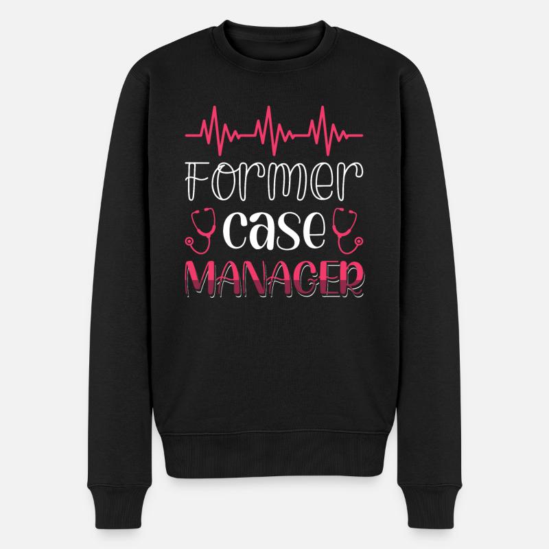 Ehemaliger Case Manager - Männer Premium Bio Pullover - Schwarz