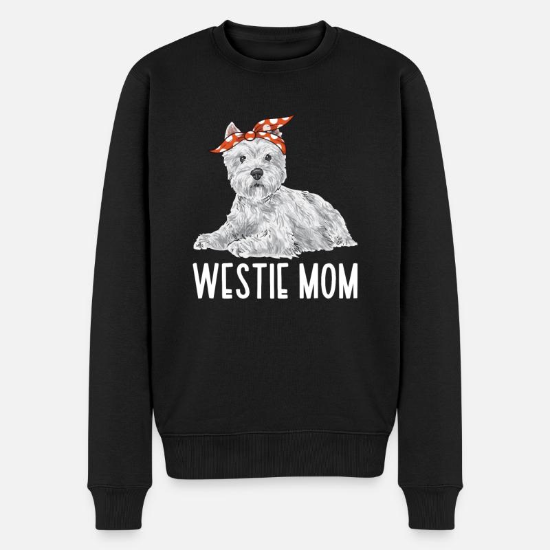 West Highland White Terrier Westie - Pull Premium bio Homme - noir