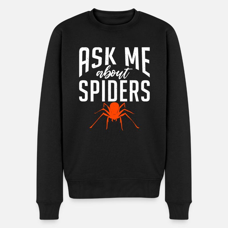 Spider Lover Geschenke - Männer Premium Bio Pullover - Schwarz