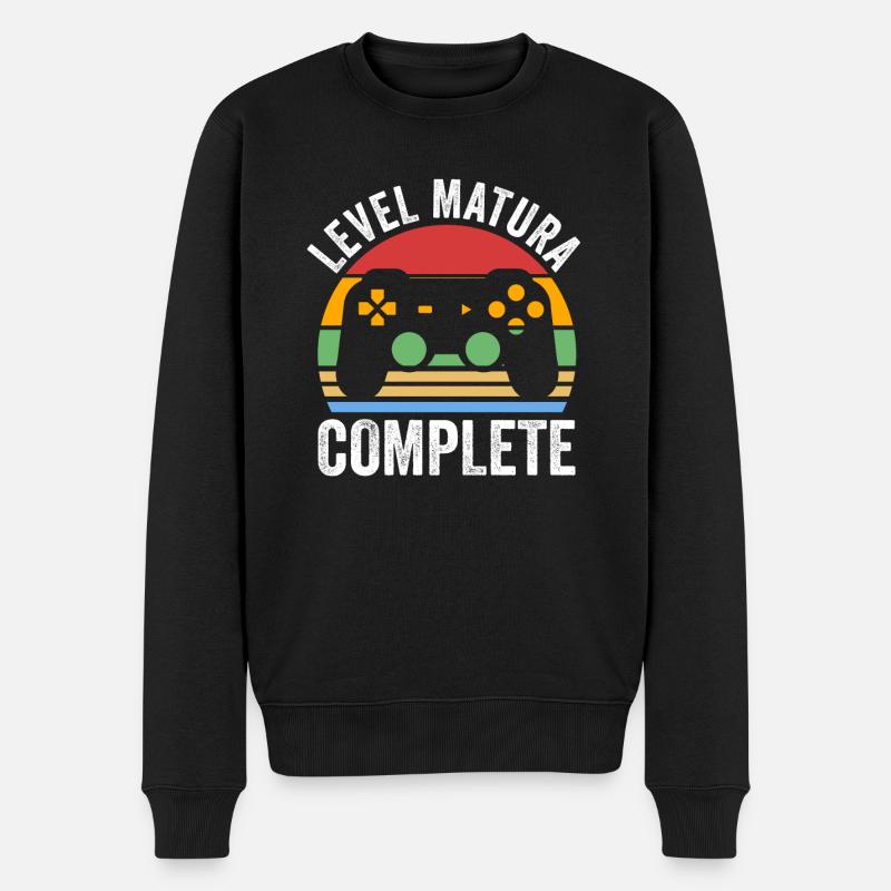 Matura Gaming Matura Abschluss Geschenk - Männer Premium Bio Pullover - Schwarz