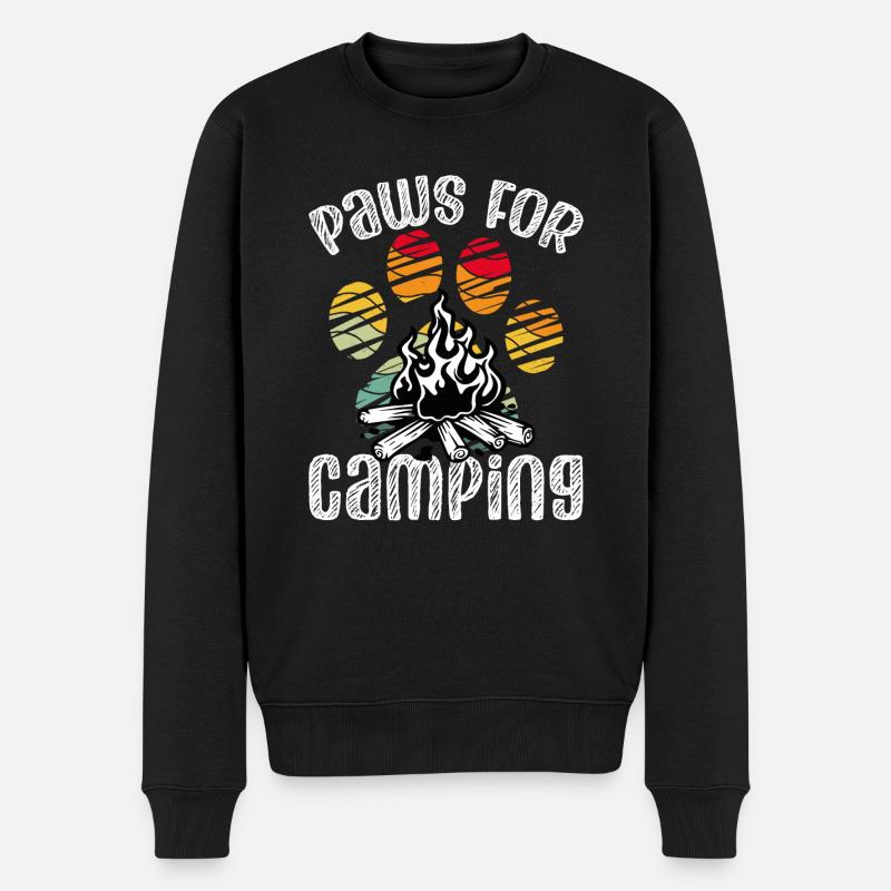 Pattes pour le camping - Pull Premium bio Homme - noir