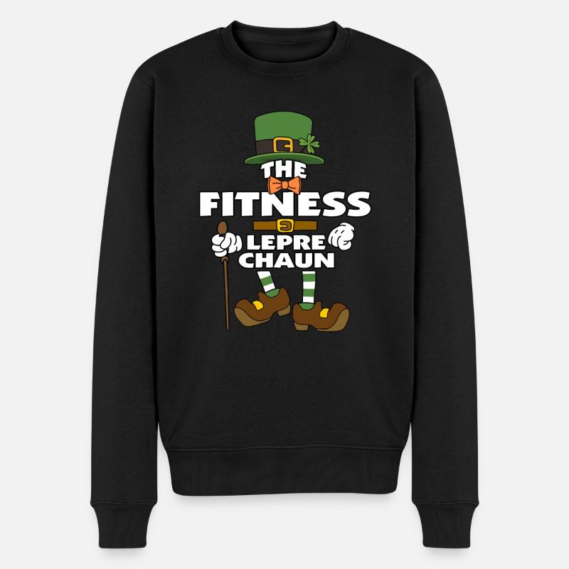 Le Fitness Leprechaun St Patrick’s Day - Pull Premium bio Homme - noir