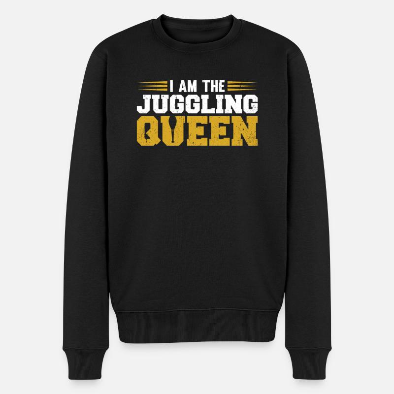 Je suis la reine jongleuse - Pull Premium bio Homme - noir