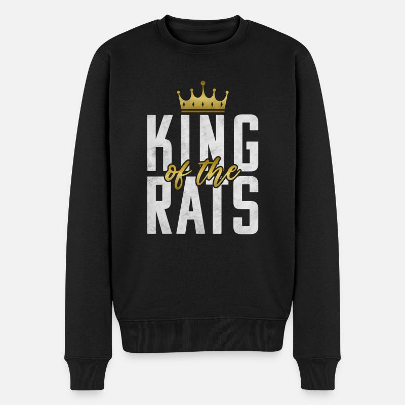 Rattenbesitzer Geschenk Ratten Liebhaber - Männer Premium Bio Pullover - Schwarz