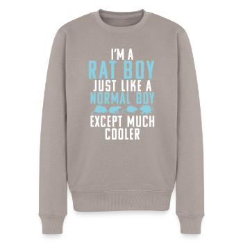 Cadeau du propriétaire du rat Rats Lover - Pull Premium bio Homme - taupe - Devant - Nico (187cm)