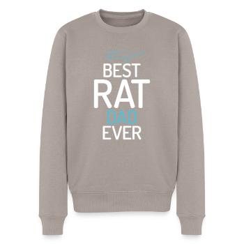 Rat Owner Gift Rats Lover - Men's Premium Organic Jumper - taupe - Front - Nico (187cm)