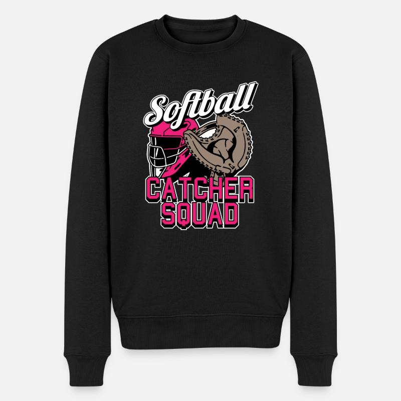 Équipe de softball - Pull Premium bio Homme - noir