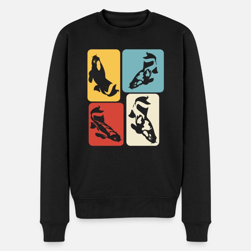 Koi Carp Retro Kois - Pull Premium bio Homme - noir