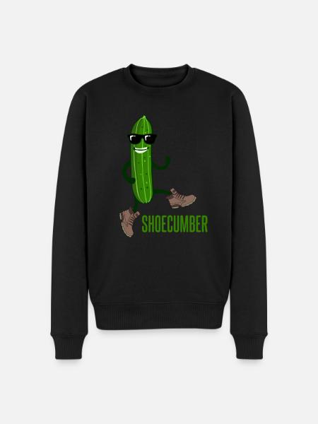 Cucumber with shoes Shoecumber cucumbers - Men's Premium Organic Jumper - black