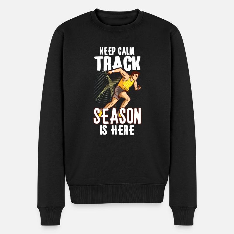 Athlétisme Athlétisme Coureurs Course Cadeau - Pull Premium bio Homme - noir