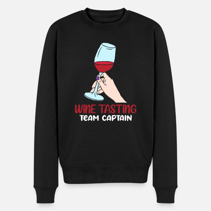 Wine Tasting Team Captain - Männer Premium Bio Pullover - Schwarz